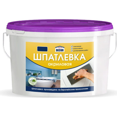 Акриловая шпатлевка AQUADECOR УТ-00006288