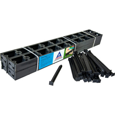 Пластиковый садовый бордюр АНМАКС Экобордюр Контур 7245-К-16+30