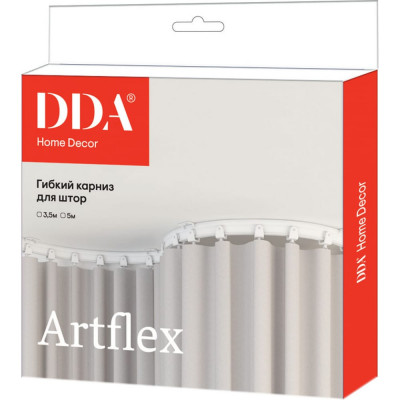 DDA Карниздля штор PVC гибкий ArtFlex белый 3.5м 59881