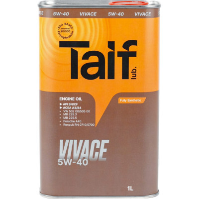 Taif Vivace 0w 40 Купить