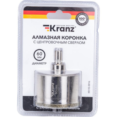 Алмазная коронка по керамограниту KRANZ KR-92-0016