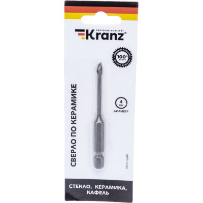 Сверло по стеклу и керамике KRANZ KR-91-0640