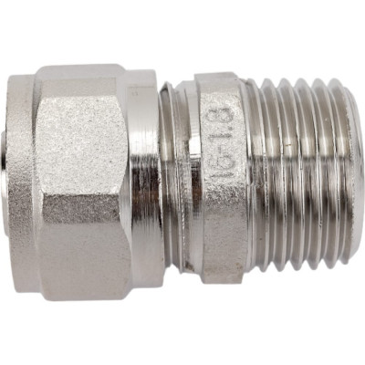 Прямой соединитель BYR PEX Н.Р. 1/2" х 16 (1.8) для подключения приборов, никель 1080