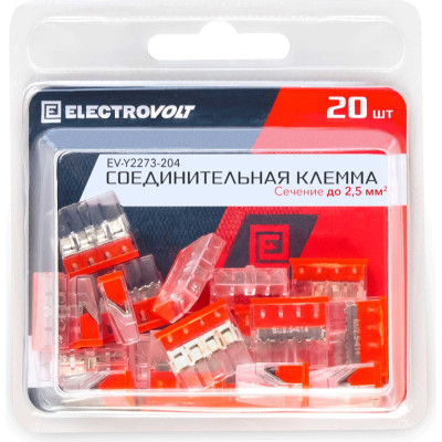 Компактная 4-проводная клемма ELECTROVOLT 2273-204 ЦБ-00015536