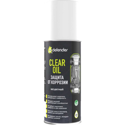 Defender Auto Антикоррозийное средство Clear Oil, 400 ml бесцветный, аэрозоль 10012