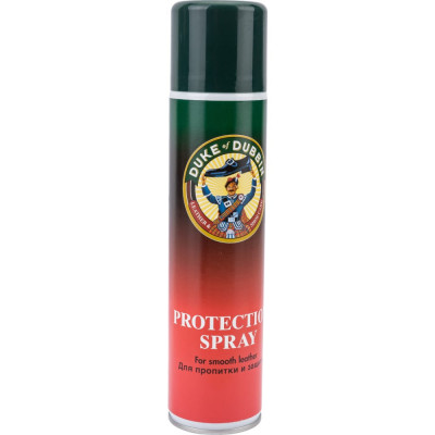 Duke of Dubbin Duke Protection Водоотталкивающий спрей для всех видов материалов: кожа, замша, велюр, комбинированные материалов, 400 мл. 2214 000