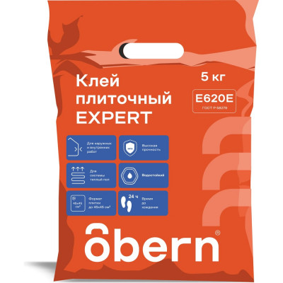 Obern Клей для плитки EXPERT 5кг 22291