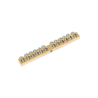REXANT Шина PEN земля-ноль 6x9 мм 12/1 12 групп/крепеж по центру 11-2360