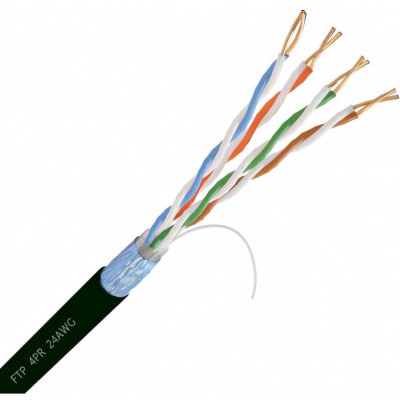 Netlink Кабель ОМЕДНЕННЫЙ NL-CCA FTP 4PR 24 AWG CAT5е 305м ВНЕШНИЙ УТ-00000565