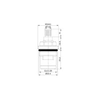 IDDIS Кран-букса керамическая 180° 20 зубцов G 1/2