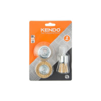 KENDO набор корщеток для дрели 3 шт 76100120
