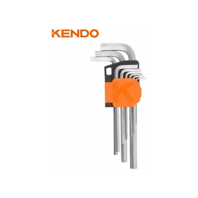 KENDO Набор шестигранных ключей с шаром 9 шт с удлиненной ручкой 20733
