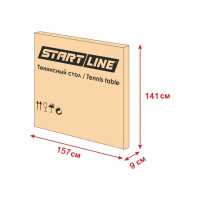 Теннисный стол Start Line Olympic blue, любительский, для помещений, с встроенной сеткой 6021