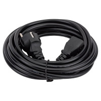 Кабель питания ExeGate Special PC-5S Евровилка Schuko- C13/0.75mm2, CCA, черный, 5м 280998