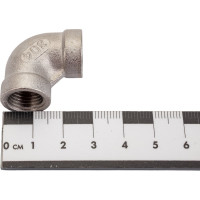 Отвод TITAN LOCK 90 нержавеющий (уголок) ВР/ВР 1/4" AISI304 TL025ELFF