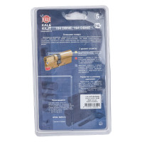 Цилиндровый механизм с вертушкой KALE KILIT 164 DBM-E/80 (35+10+35) мм, никель, 5 кл. 26559