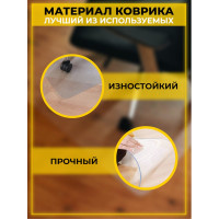 Защитный коврик для пола Домовой Прошка ПЭТ, 120x100 см УТ-00012399