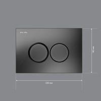 Клавиша для инсталляции AM.PM ProC L пластик, черный матовый I070138