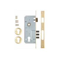 Корпус врезного замка с защёлкой KALE KILIT 152/3MR (45 мм) w/b латунь 1081