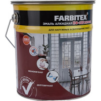 Алкидная эмаль FARBITEX ПФ-115 (матовая; белый; 5 кг) 4300004867