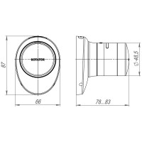 Электронный замок Armadillo ROTATOR EL. RT01.01 BL Черный 43339