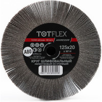Круг лепестковый радиальный универсальный 125x20 мм, М14, Р80 Totflex 4631163848046