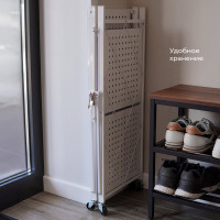 Металлический стеллаж ГЕЛЕОС Атлант-3, 3 полки, складной, размер 760x400x890 мм, белый АСТ-32