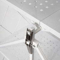 Металлический стеллаж ГЕЛЕОС Атлант-3, 3 полки, складной, размер 760x400x890 мм, белый АСТ-32