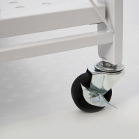 Металлический стеллаж ГЕЛЕОС Атлант-3, 3 полки, складной, размер 760x400x890 мм, белый АСТ-32