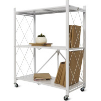 Металлический стеллаж ГЕЛЕОС Атлант-3, 3 полки, складной, размер 760x400x890 мм, белый АСТ-32