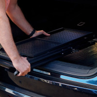 Металлический стеллаж ГЕЛЕОС 3 полки складной Атлант-3, размер 760x400x890 мм, черный АСТ-31