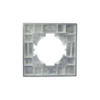 Рамка GUSI Electric City 1-местная, цвет серебро C1111-004