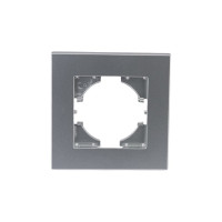 Рамка GUSI Electric City 1-местная, цвет серебро C1111-004