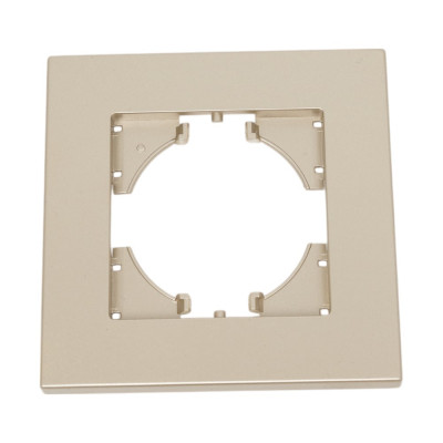 Рамка GUSI Electric City 1-местная, цвет шампань C1111-027