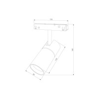 Трековый светильник Elektrostandard Slim Magnetic R01 6W 4200K черный 85011 01 a057199