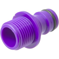 Штуцер под коннектор с наружной резьбой 1/2", пластик MasterProf ДС.070873.ИМ