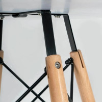 Стол Tetchair CINDY NEXT mod.80-MDF металл, мдф, бук, D80x75 см, белый/натуральный 13067