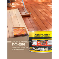Алкидная эмаль FARBITEX ПФ-266 (желто-коричневый; 10 кг) 4300005162
