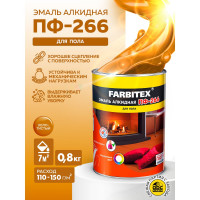 Алкидная эмаль FARBITEX ПФ-266 (золотистый; 0.8 кг) 4300005987