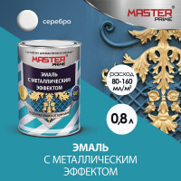 Эмаль с металлическим эффектом Master Prime серебро (0.8 л) 4300007702