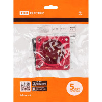 Вилка TDM ELECTRIC 615 скрытая 3Р+РЕ+N 16А 380В IP44 SQ0607-0003