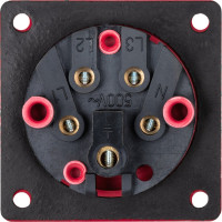 Вилка TDM ELECTRIC 615 скрытая 3Р+РЕ+N 16А 380В IP44 SQ0607-0003
