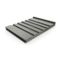 Ступень Groentec 322-30-4000 мм, полнотелая, брашированная, серый SFGB 322-30-4000