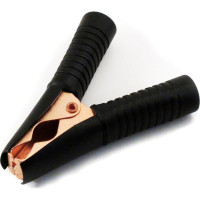 Комплект зажимов "крокодил" Вымпел 90 мм (красный + черный) 5257