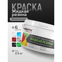 Акриловая краска для гидроизоляции FARBITEX Жидкая резина (черный; 2.5 кг) 4300008706