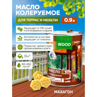 Колеруемое масло для террас и садовой мебели FARBITEX (махагон; 0.9 л) 4300005050
