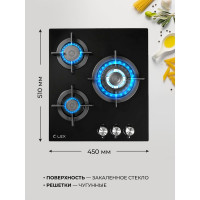 Встраиваемая варочная панель Lex GVG 430 BL CHAO000189