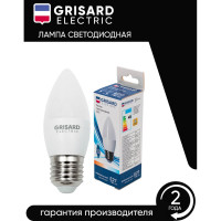 Светодиодная лампа Grisard Electric свеча C35 Е27 7Вт 4000К 220В 10 шт GRE-002-0042