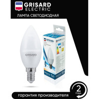 Светодиодная лампа Grisard Electric свеча C35 Е14 7Вт 4000К 220В GRE-002-0048