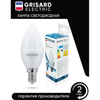 Светодиодная лампа Grisard Electric свеча C35 Е14 7Вт 3000К 220В 10 шт GRE-002-0045